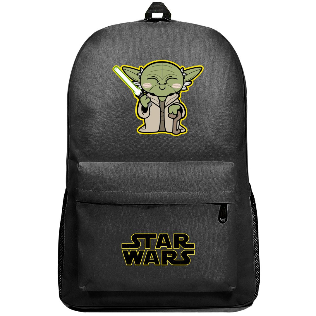 Star Wars Yoda Backpack SuperPack - Yoda Chibi Cartoon Illustration