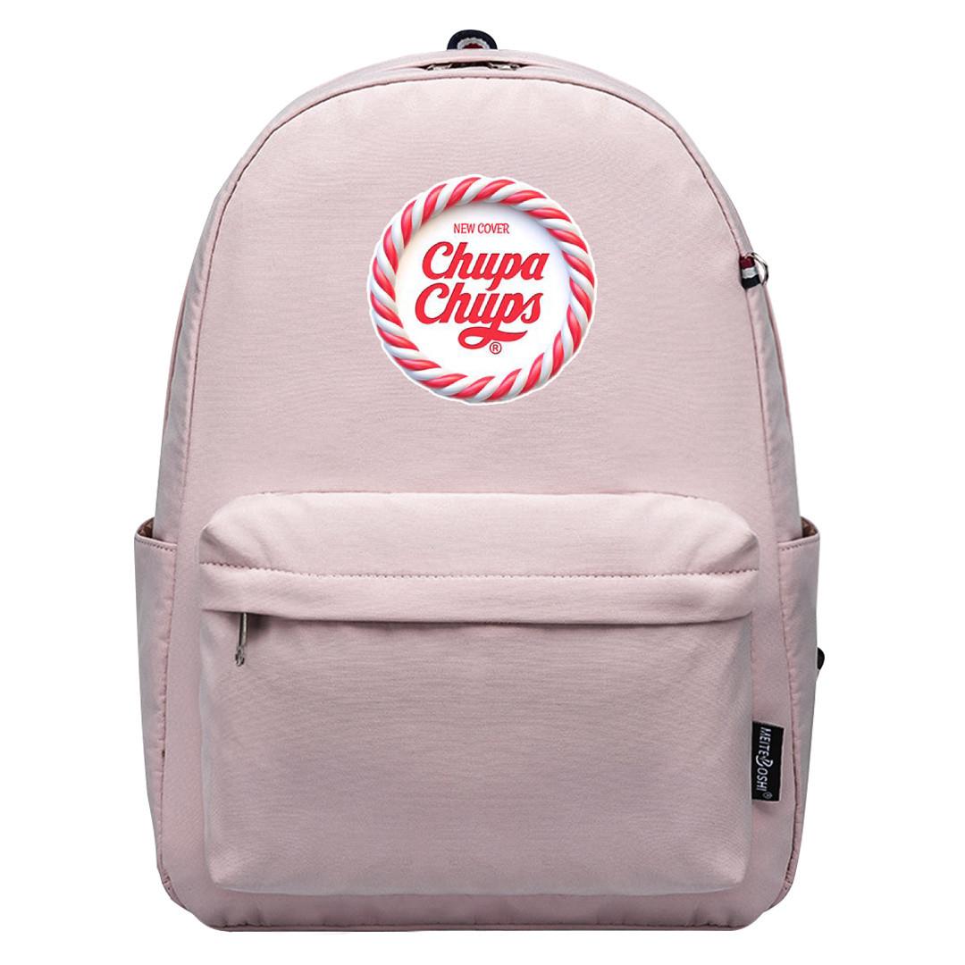 Chupa Chups Backpack SuperPack - Chupa Chups Logo On Candy Cane Circle