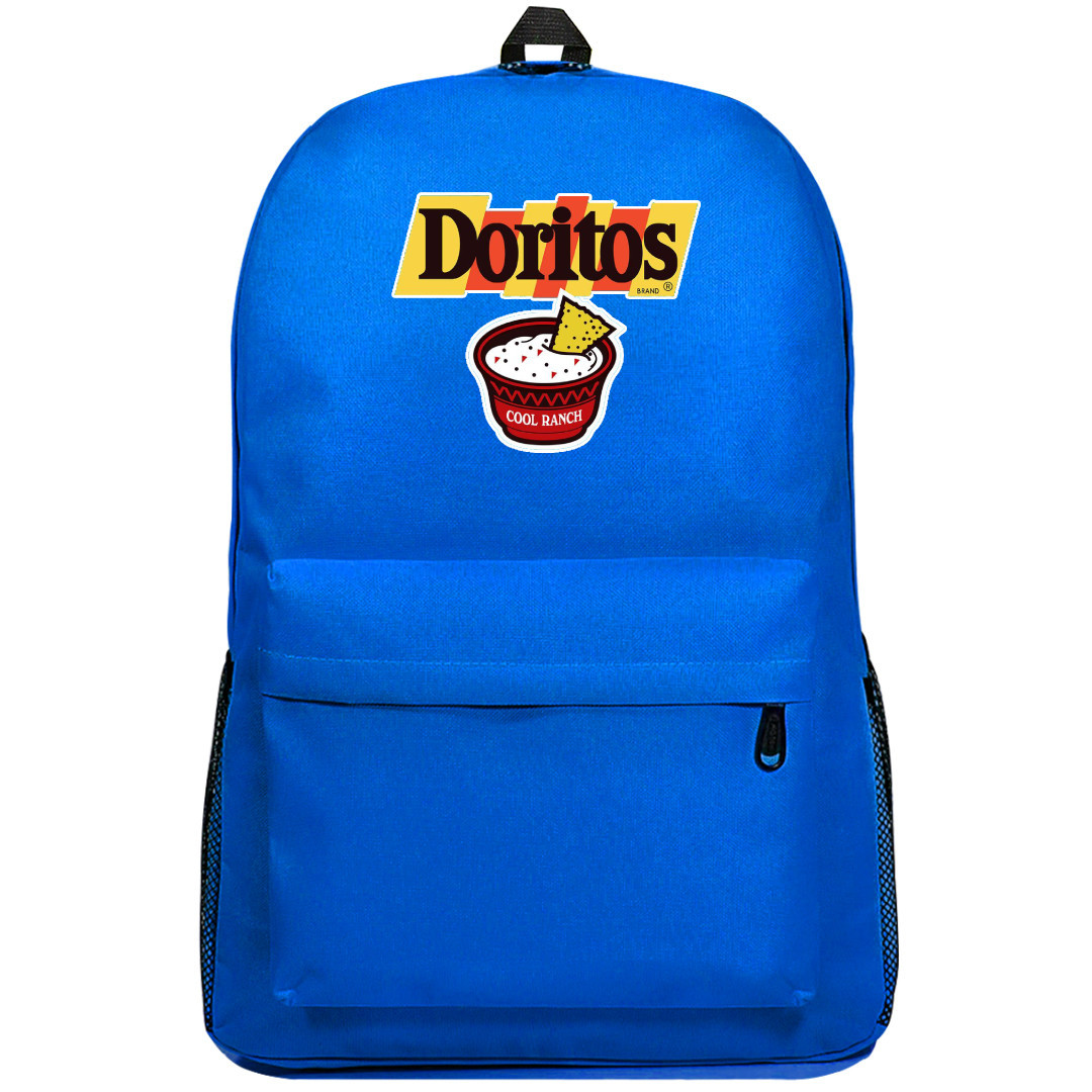 Doritos Backpack SuperPack - Doritos Cool Ranch Retro Logo On Blue Background