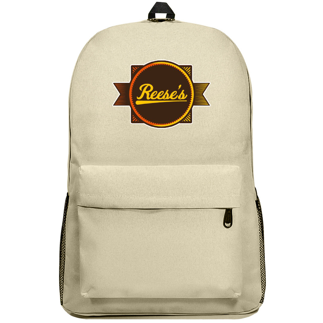 Reese Backpack SuperPack - Reese Logo Redesigns On Orange Background