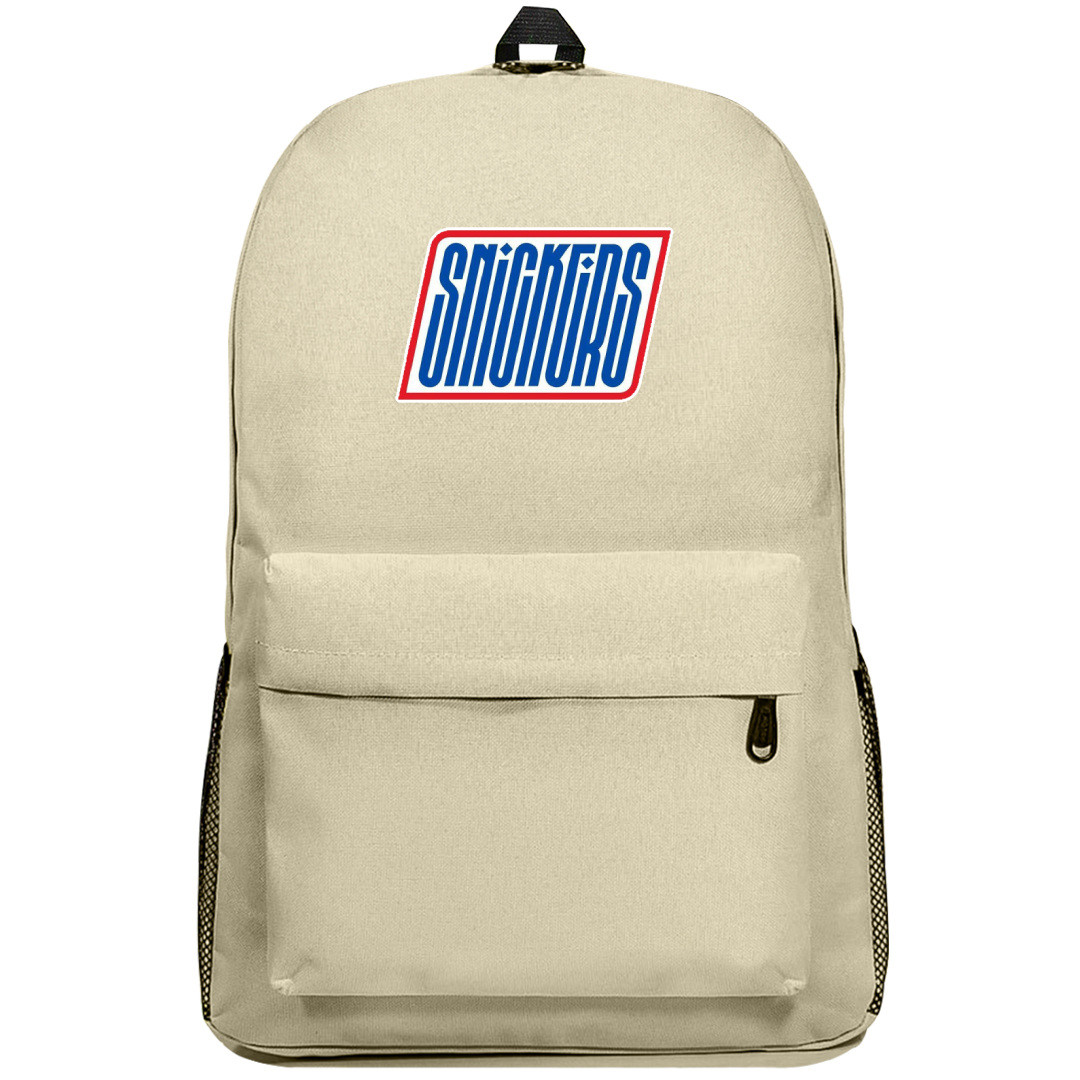 Snickers Backpack SuperPack - Snickers Lettering Series On Brown Background