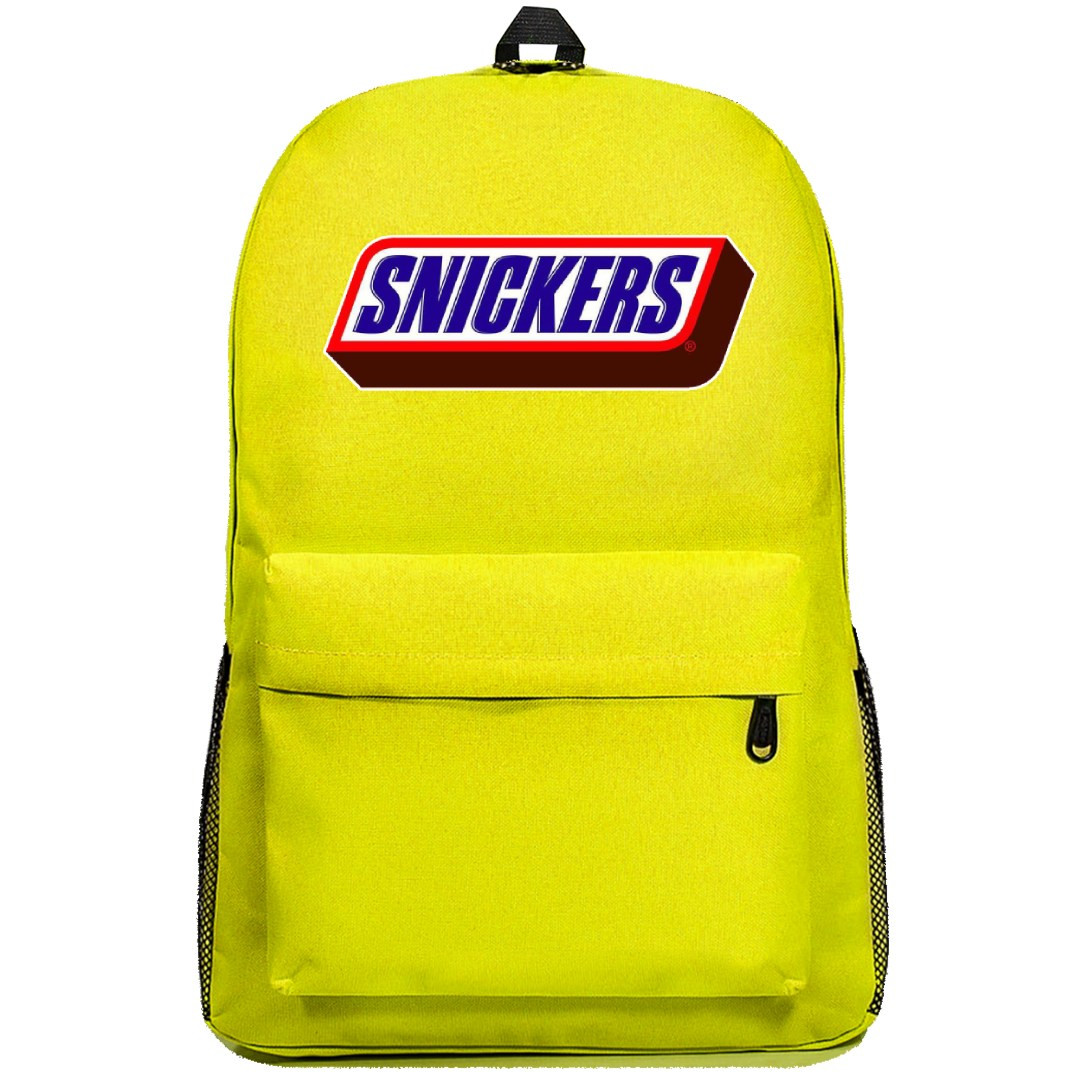 Snickers Backpack SuperPack - Snickers Logo On Orange Background