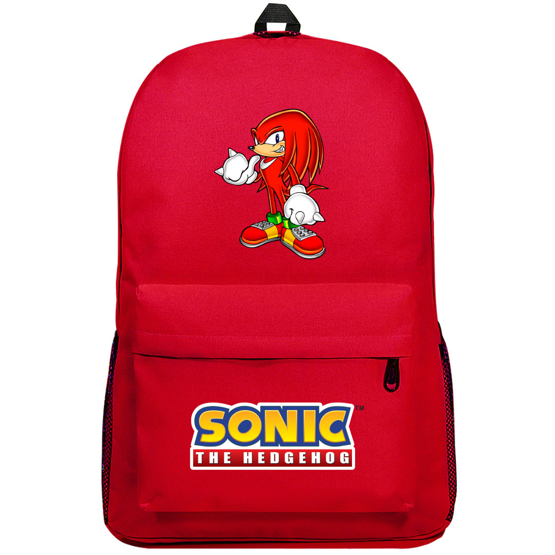Sonic The Hedgehog Knuckles The Echidna Backpack SuperPack - Knuckles The Echidna Character Series