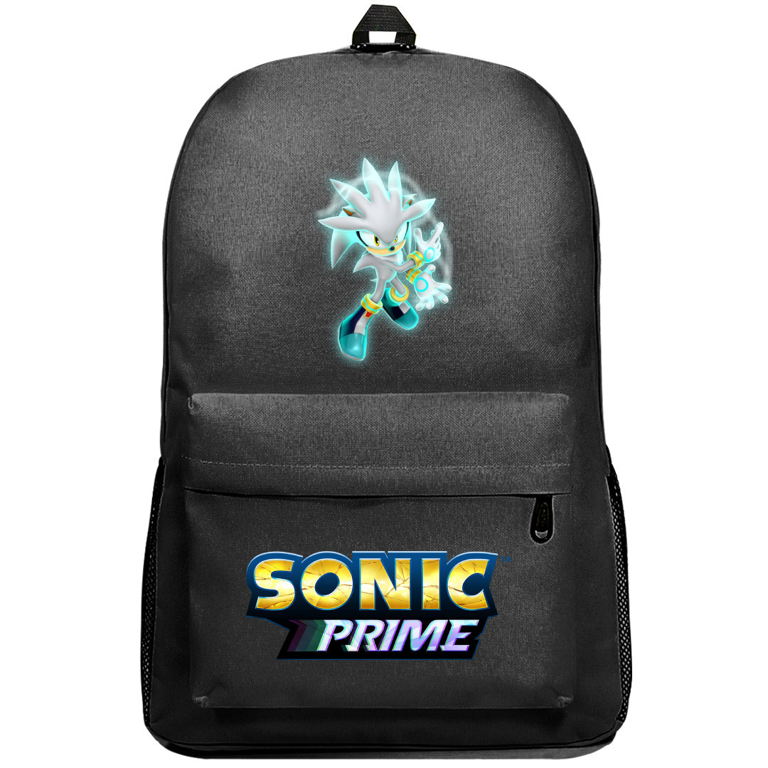 Sonic Prime Silver The Hedgehog Backpack SuperPack - Silver The Hedgehog Character Series