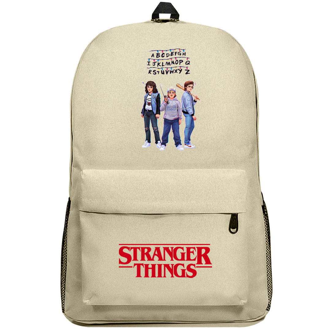 Stranger Things Backpack SuperPack - Eddie Dustin Steve With Alphabet Lights