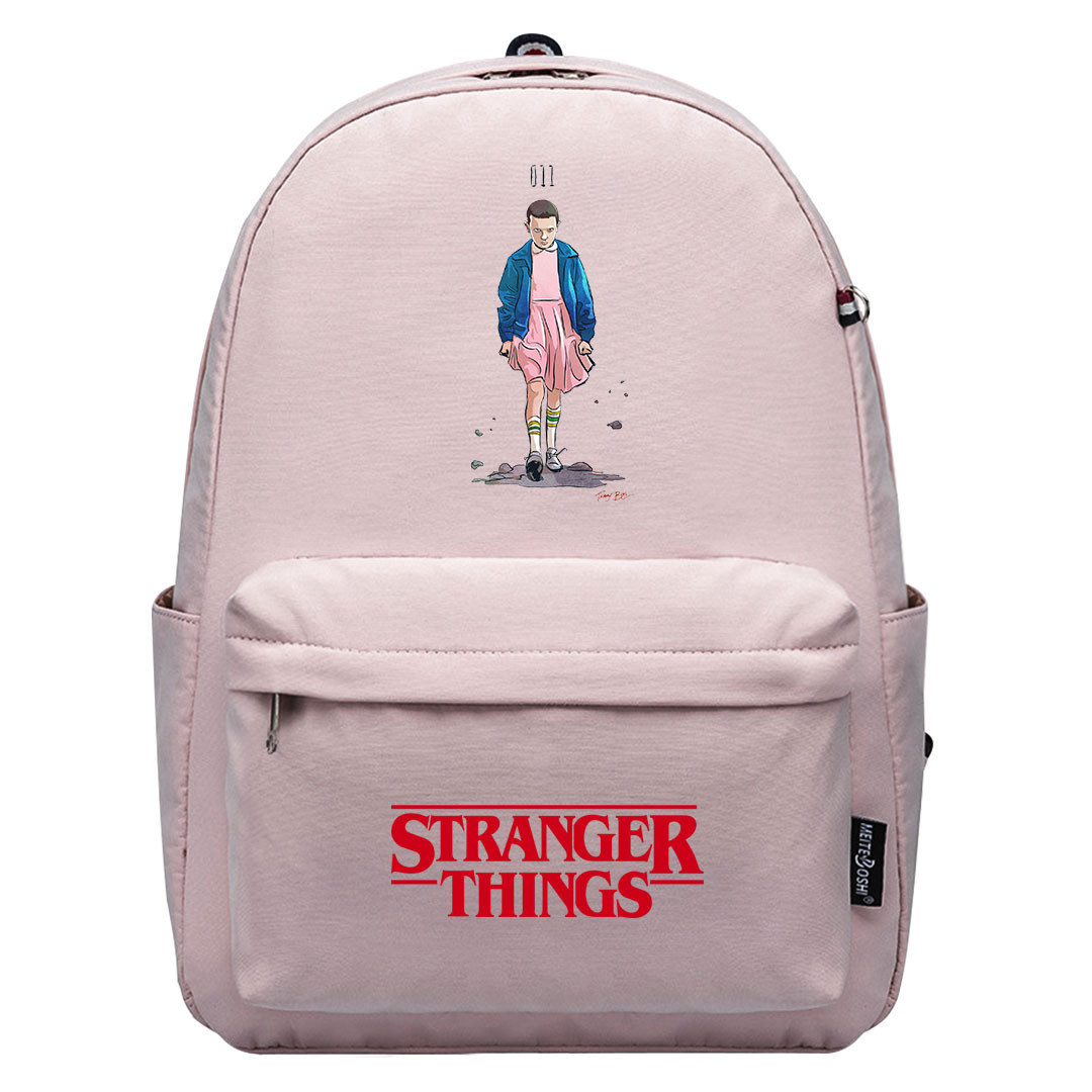 Stranger Things Eleven Backpack SuperPack - Eleven In Pink Dress Comic Art