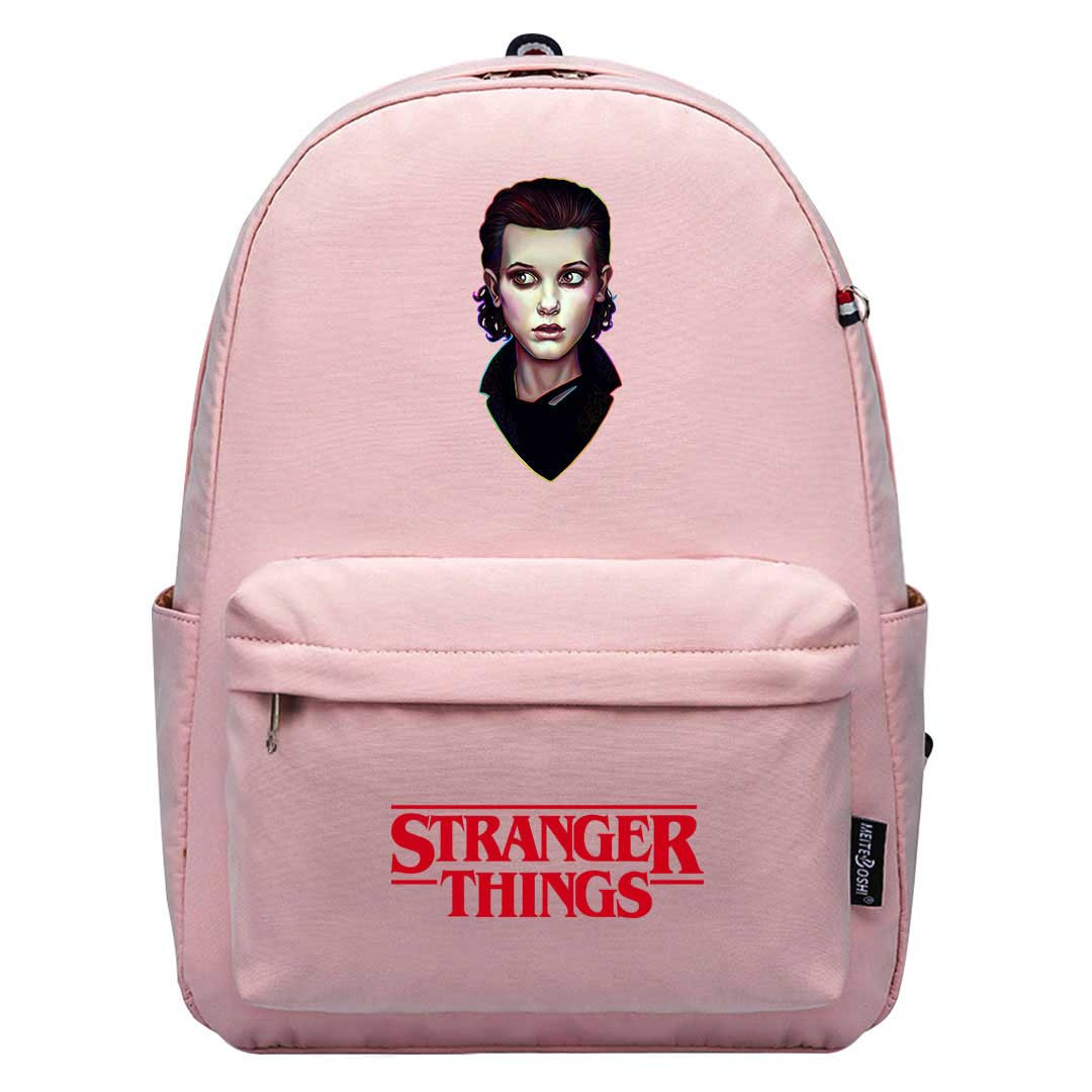 Stranger Things Eleven Backpack SuperPack - Eleven Scared Look Cartoon Art