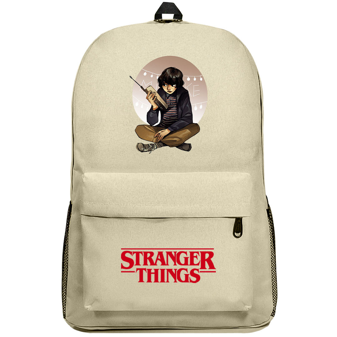 Stranger Things Mike Wheeler Backpack SuperPack - Mike Wheeler Holding Walkie Talkie