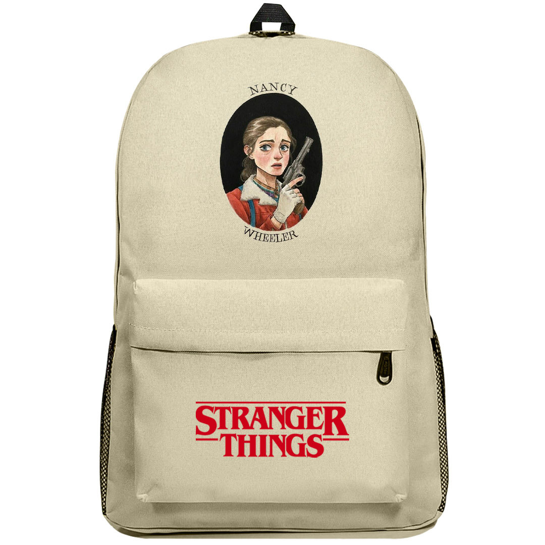 Stranger Things Nancy Wheeler Backpack SuperPack - Nancy Wheeler Natalia Dyer Season 1 Fan Art