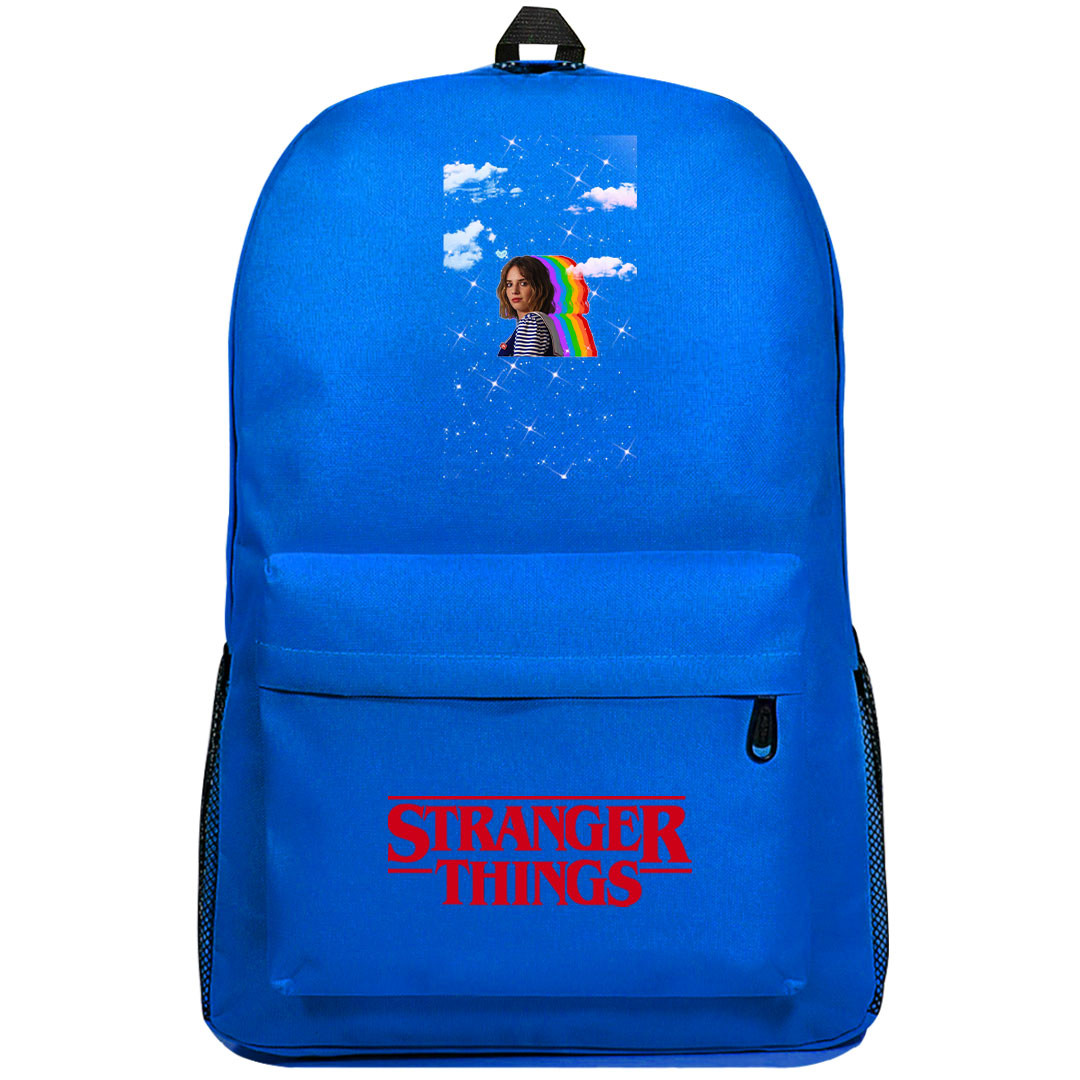 Stranger Things Robin Backpack SuperPack - Robin On Rainbow Sky Background