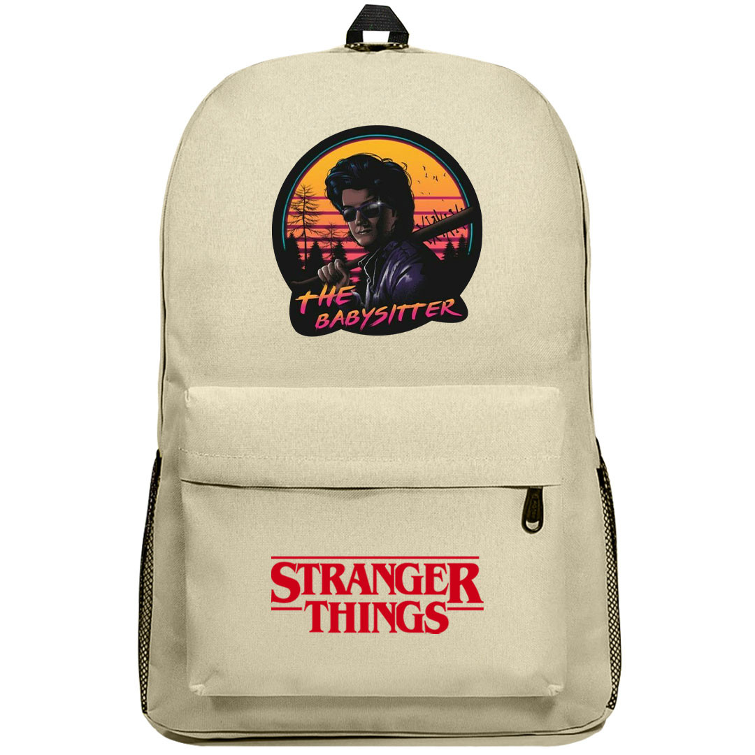 Stranger Things Steve Harington Backpack SuperPack - Steve Harrington The Babysitter Retro Wave Art