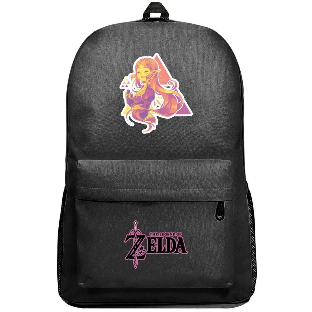 The Legend of Zelda Princess Zelda Backpack SuperPack - Princess Zelda Purple Pink Artwork Sticker