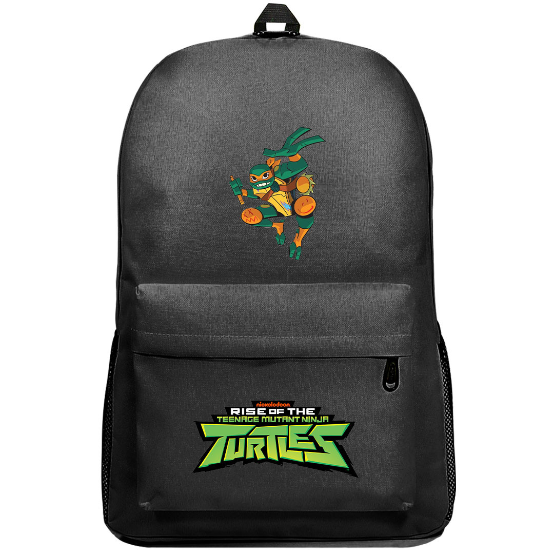 Ninja Turtles Michelangelo Backpack SuperPack - Michelangelo Rise Of The Teenage Mutant Ninja Turtles 2018 Mystic Kusari Fundo Attack