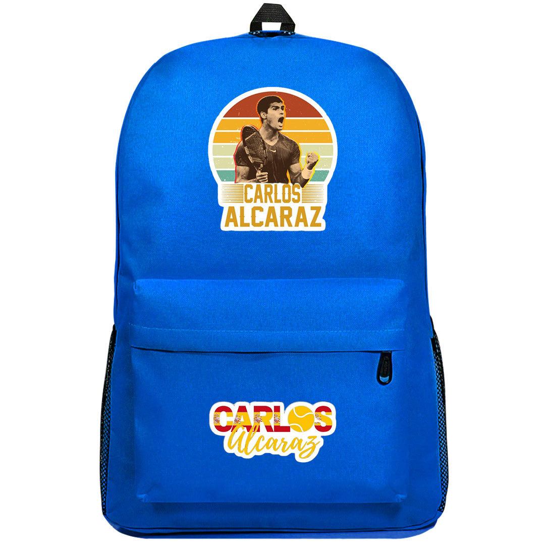 Carlos Alcaraz Backpack SuperPack - Carlos Alcaraz Celebrating Win Rainbow Pattern