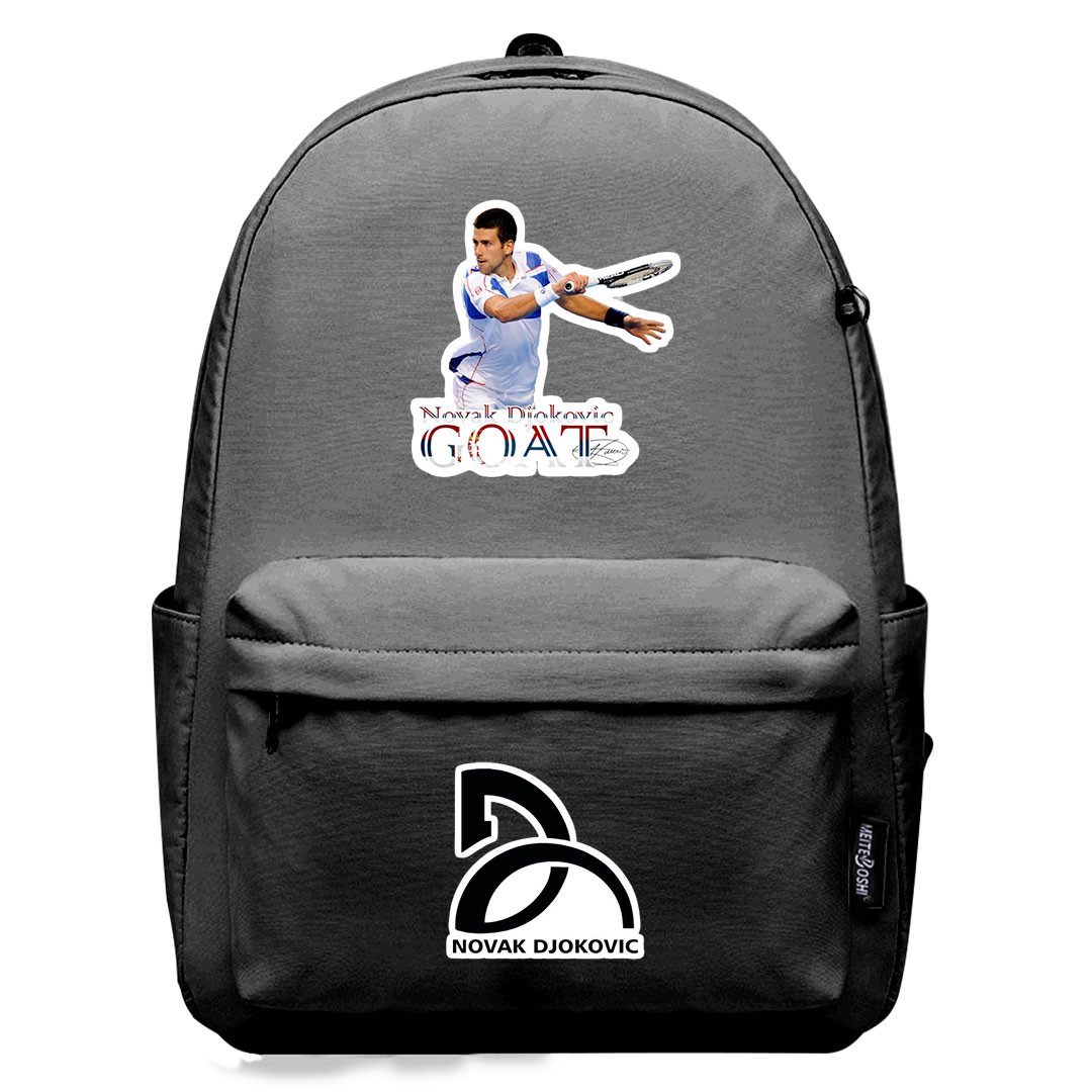 Novak Djokovic Backpack SuperPack - Novak Djokovic Playing Tennis Sticker Art
