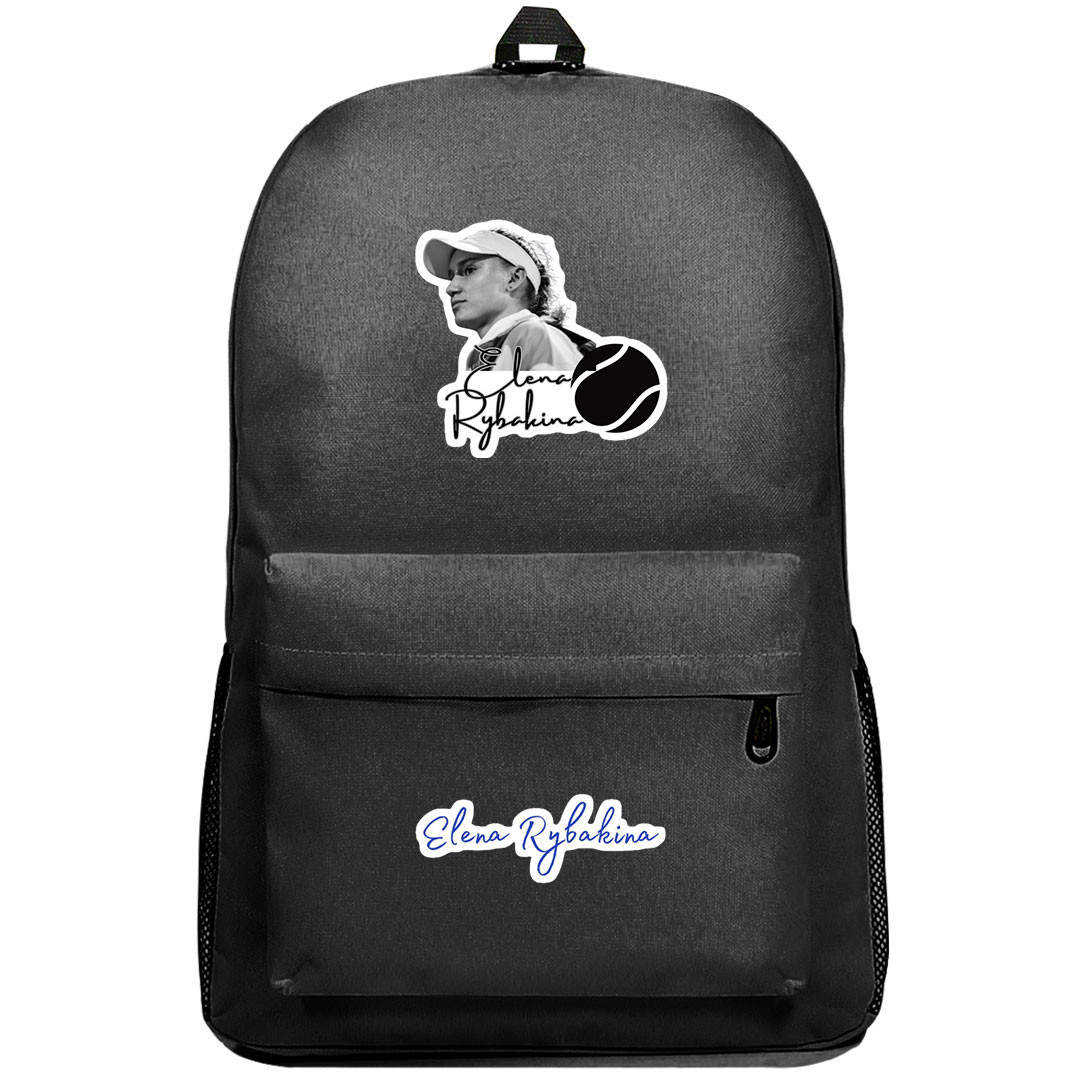 Elena Rybakina Backpack SuperPack - Elena Rybakina Grayscale Head Sticker Art