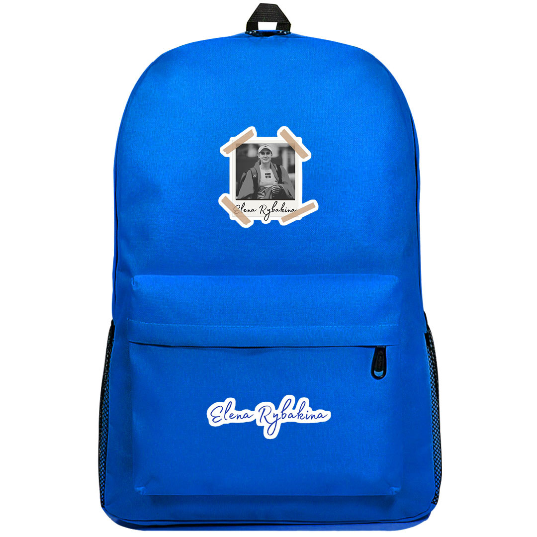 Elena Rybakina Backpack SuperPack - Elena Rybakina Grayscale Portrait Sticker Art