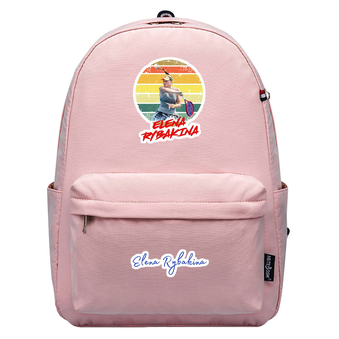 Elena Rybakina Backpack SuperPack - Elena Rybakina Playing Tennis Rainbow Pattern