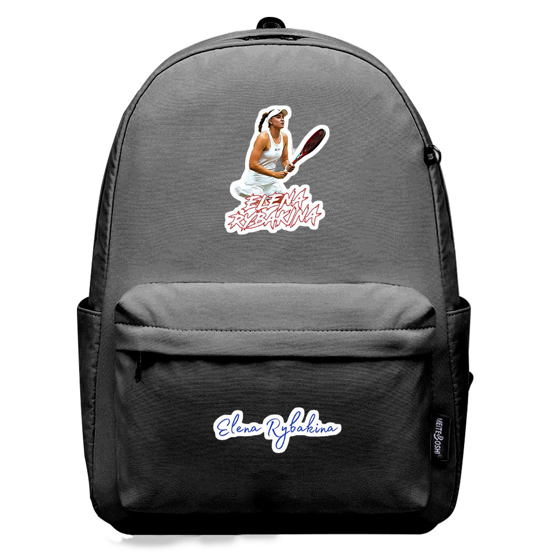 Elena Rybakina Backpack SuperPack - Elena Rybakina Playing Tennis Sticker Art