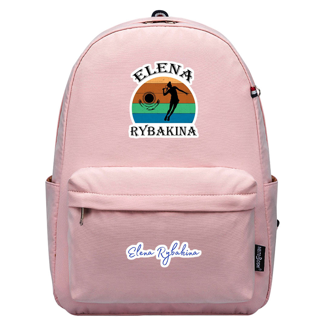 Elena Rybakina Backpack SuperPack - Elena Rybakina Silhouette Rainbow Pattern