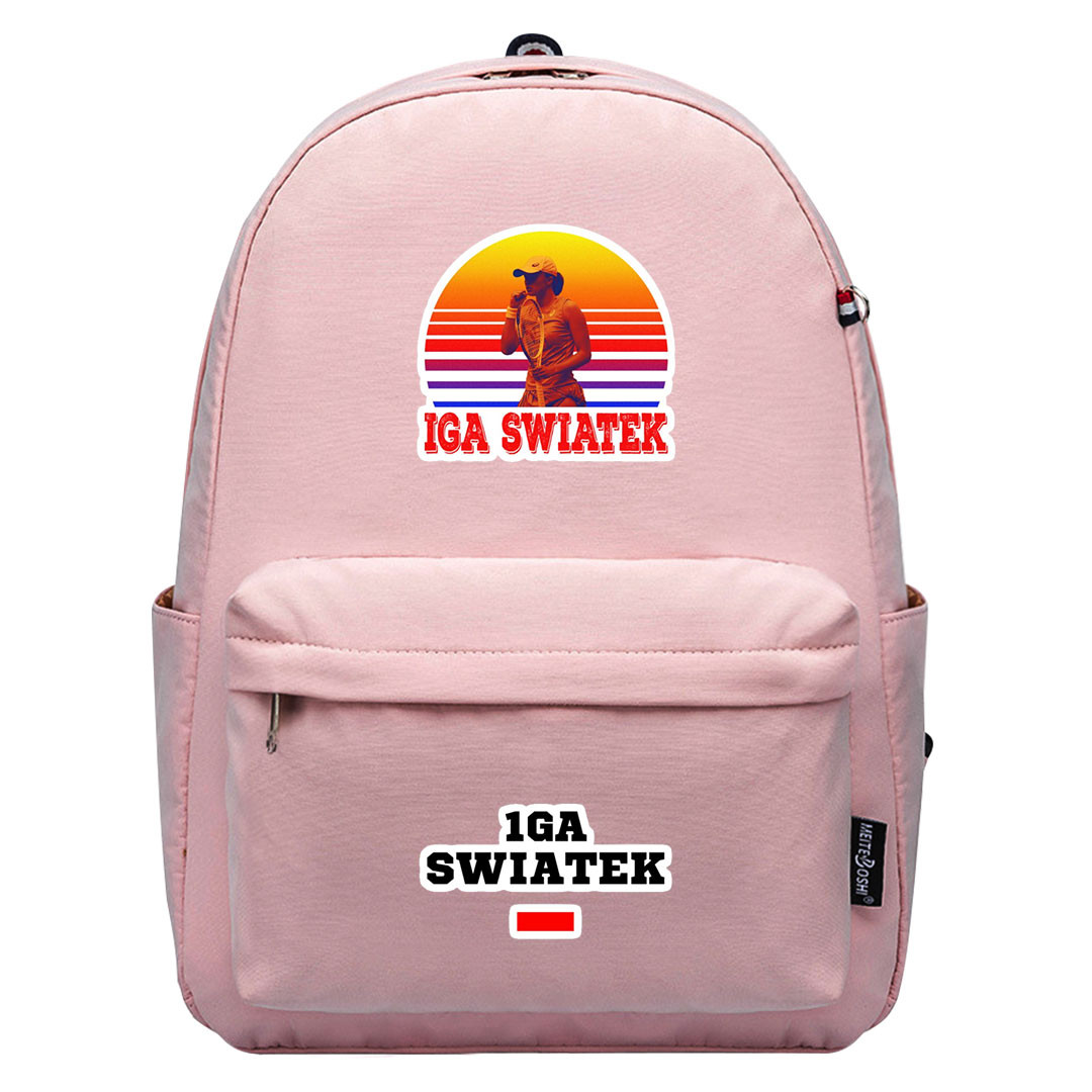 Iga Swiatek Backpack SuperPack - Iga Swiatek Celebrating Win Rainbow Pattern