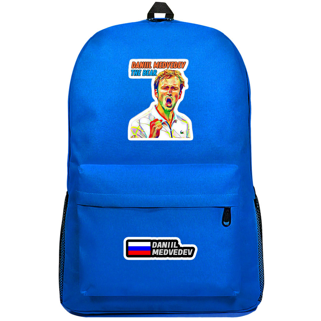 Daniil Medvedev Backpack SuperPack - Daniil Medvedev Celebrating Win Mosaic Art Style