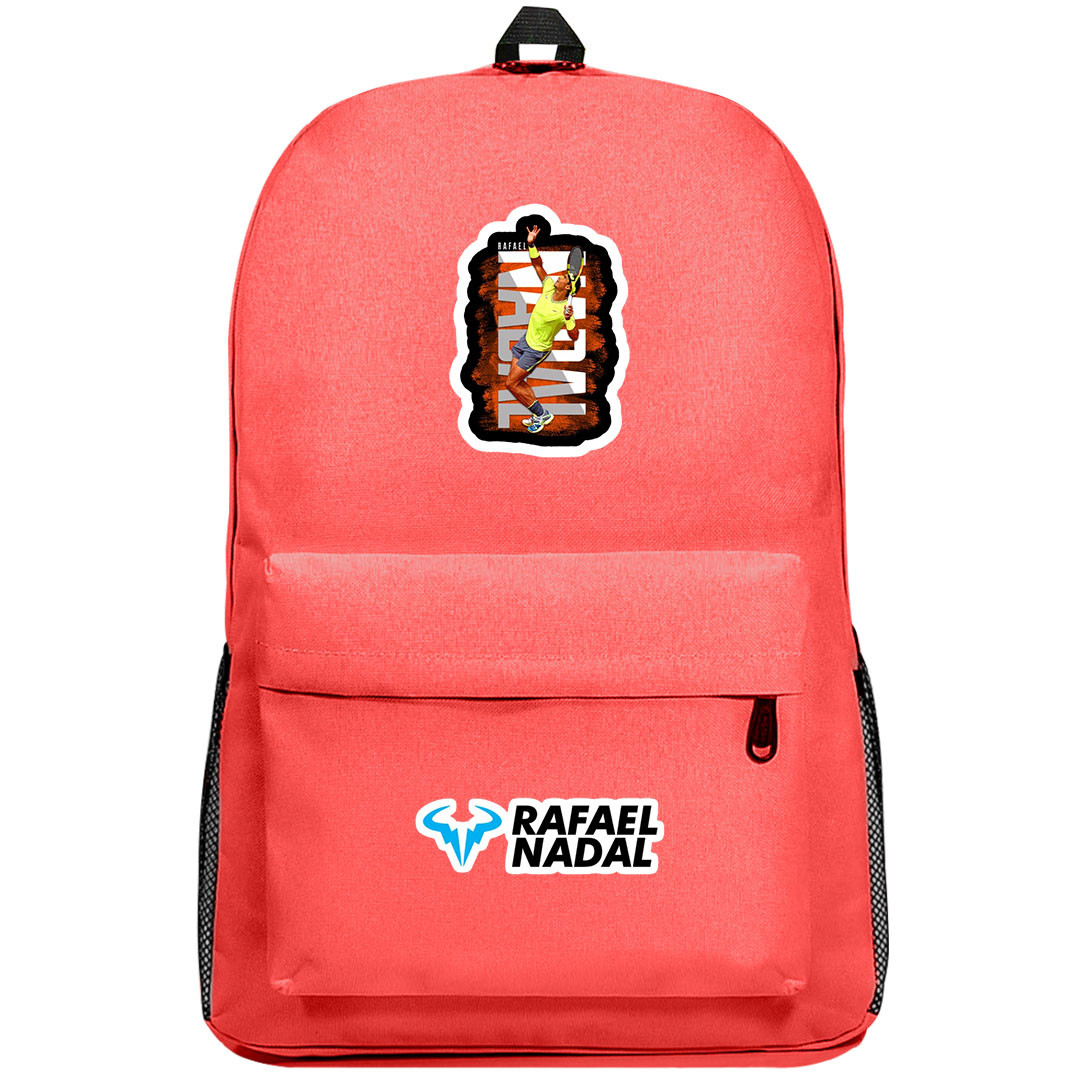Rafael Nadal Backpack SuperPack - Rafael Nadal Playing Tennis Sticker Art