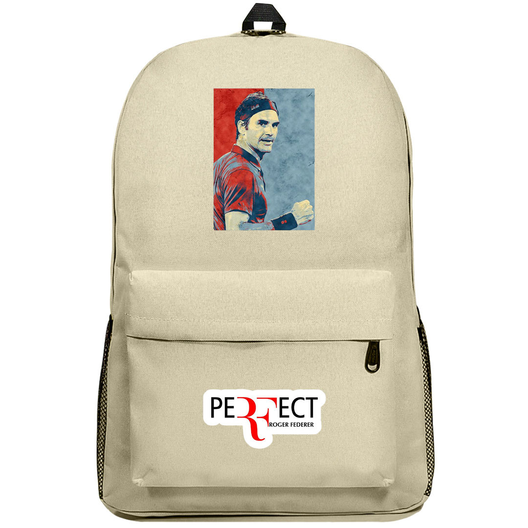 Roger Federer Backpack SuperPack - Roger Federer Celebrating Win Watercolor Style