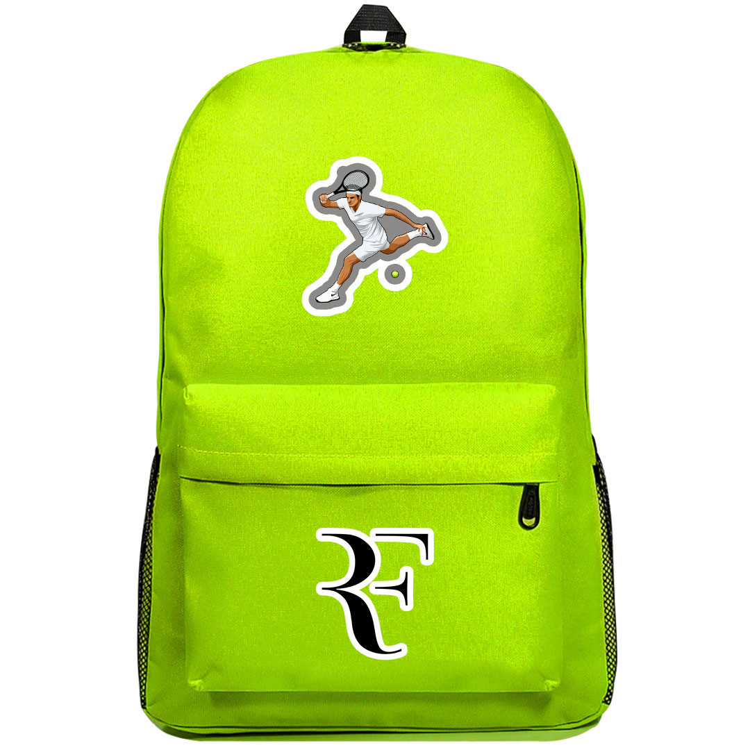 Roger Federer Backpack SuperPack - Roger Federer Playing Tennis Sticker Art