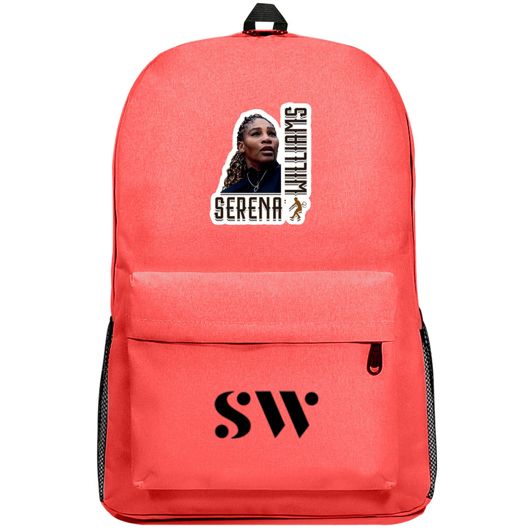 Serena Williams Backpack SuperPack - Serena Williams Head Portrait Sticker Art