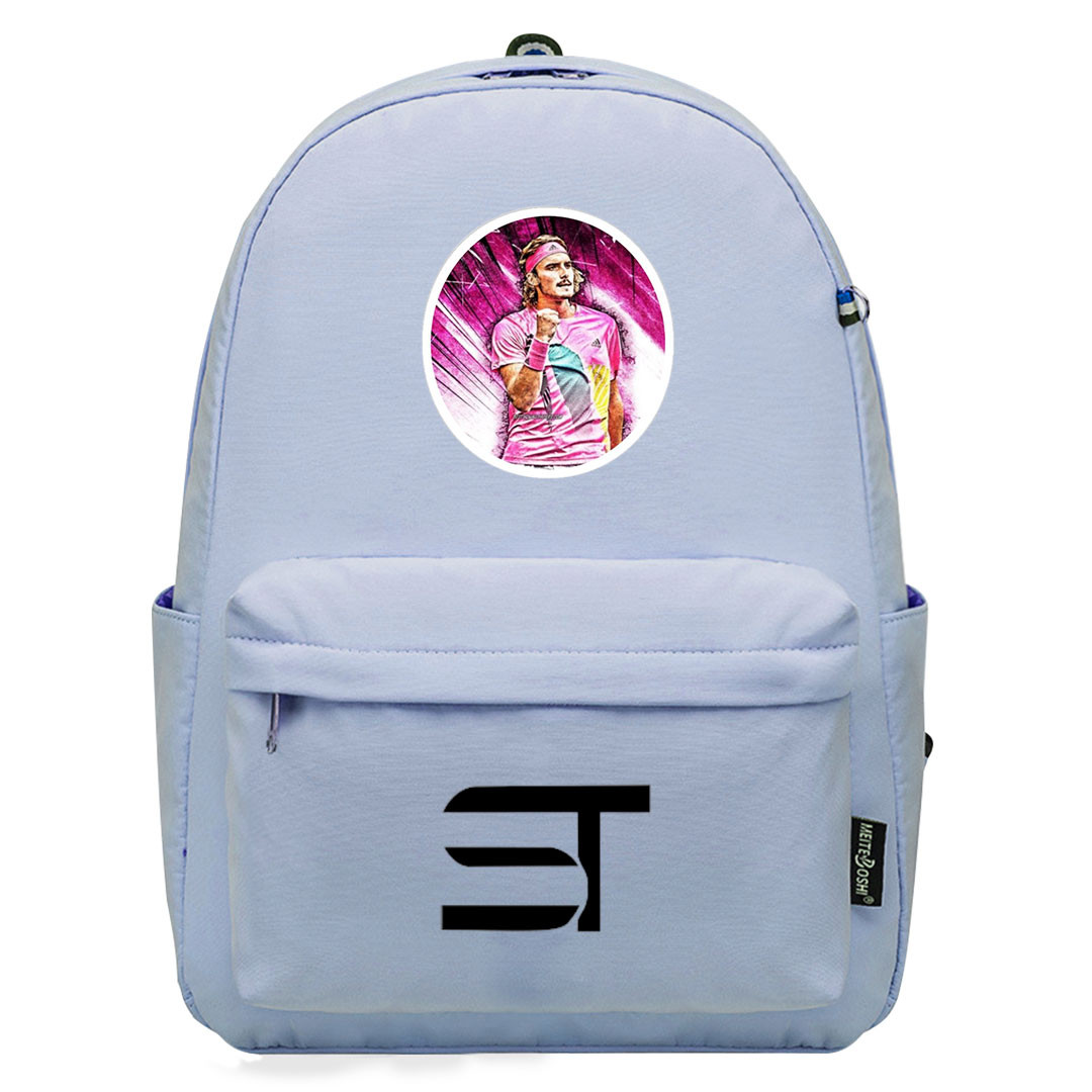 Stefano Tsitsipas Backpack SuperPack - Stefano Tsitsipas Celebrating Win Watercolor Style