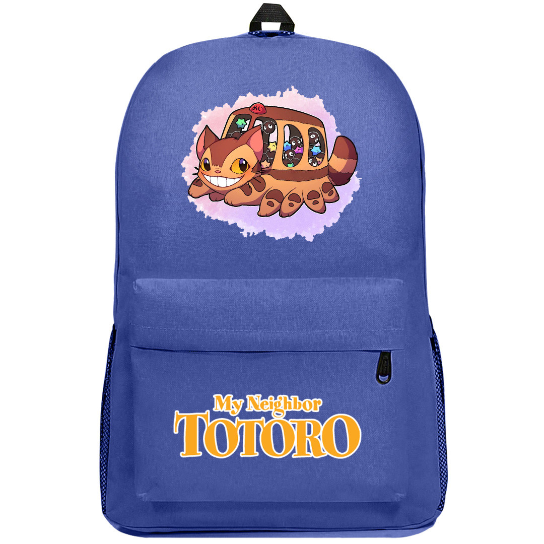 My Neighbor Totoro Catbus Backpack SuperPack - Catbus With Dust Bunnies Chibi Art