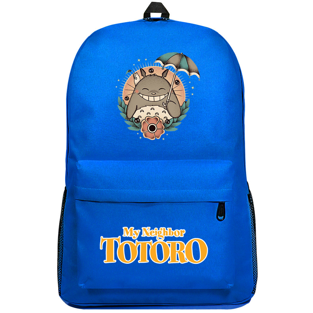 My Neighbor Totoro Backpack SuperPack - Totoro Sun Umbrella Tattoo Kid's Varsity Jacket