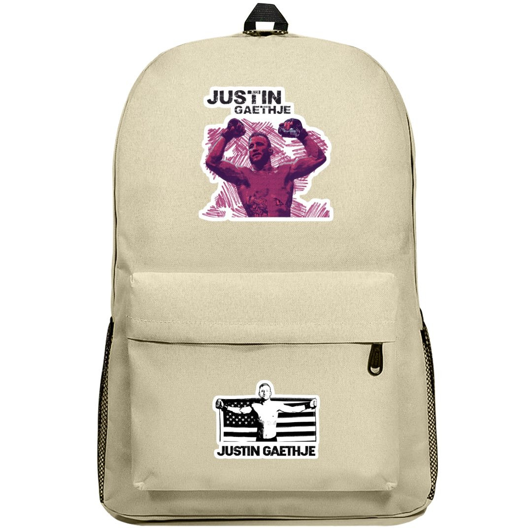 UFC Justin Gaethje Backpack SuperPack - Justin Gaethje Champion Sticker Art