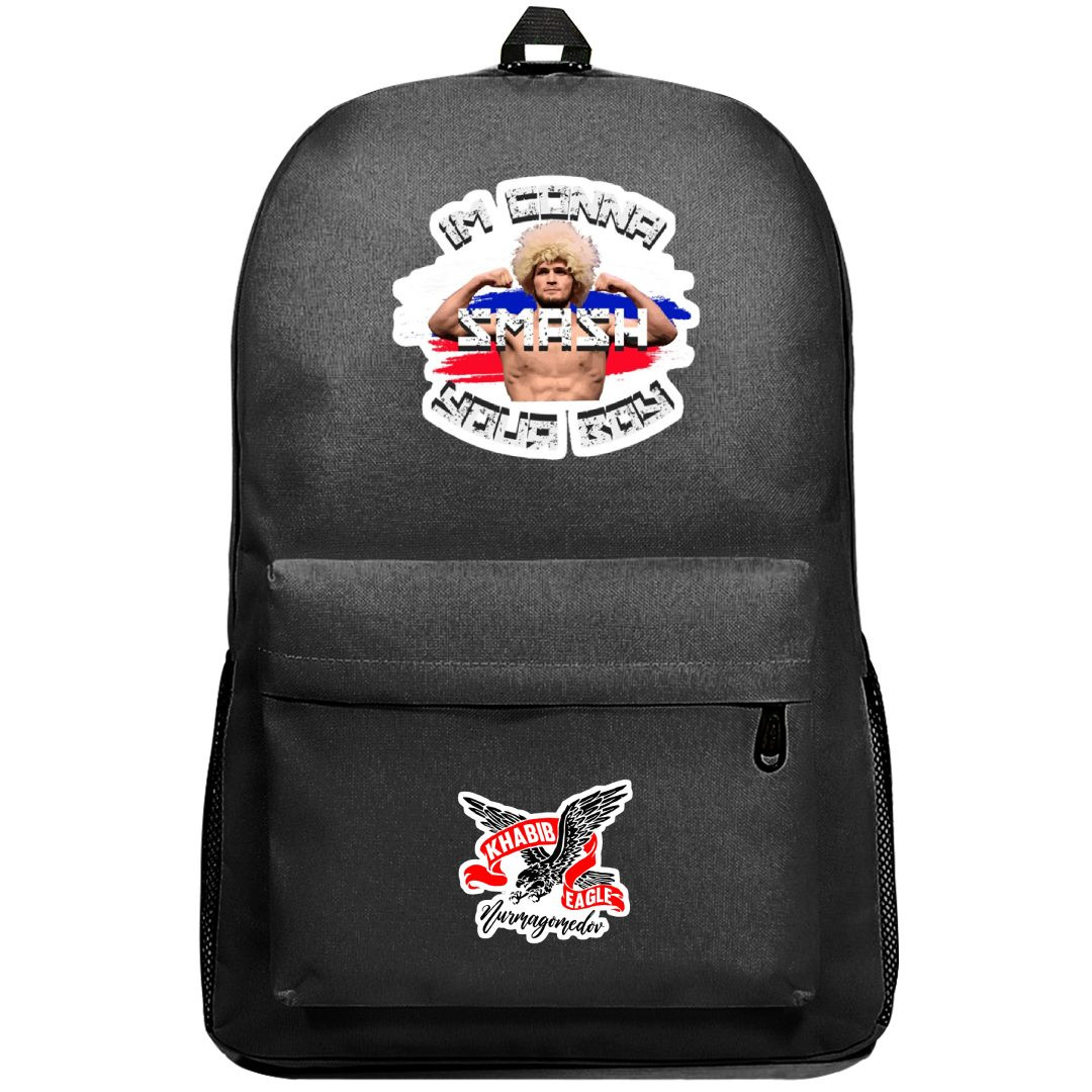 UFC Khabib Nurmagomedov Backpack SuperPack - Khabib Nurmagomedov I'm Gonna Smash Sticker Art
