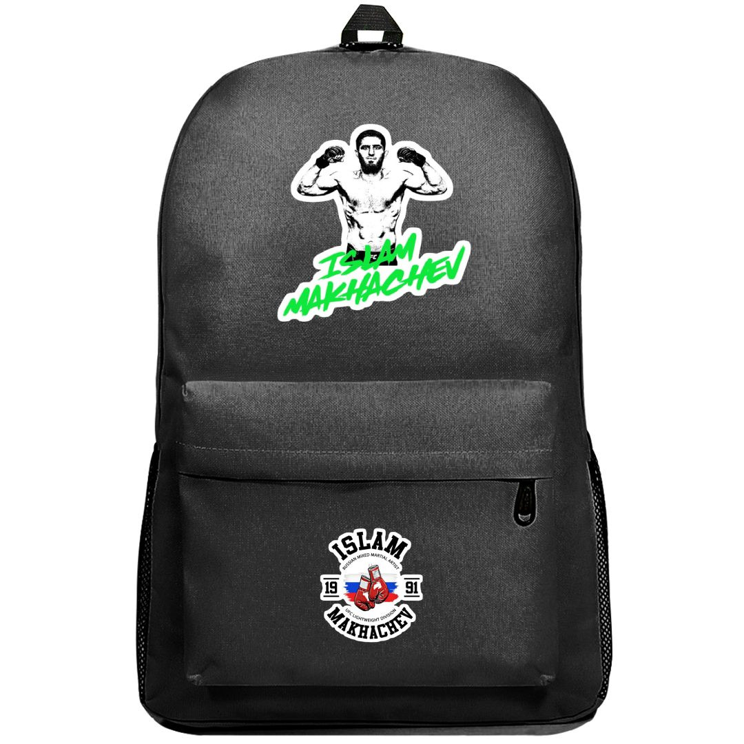 UFC Islam Makhachev Backpack SuperPack - Islam Makhachev Grayscale Sticker Art