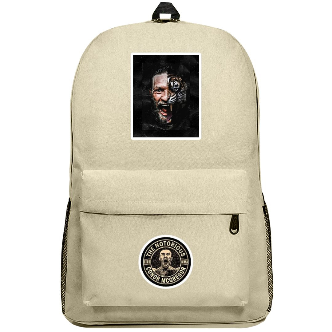 UFC Conor McGregor Backpack SuperPack - Conor McGregor Tiger Roaring Sticker Art