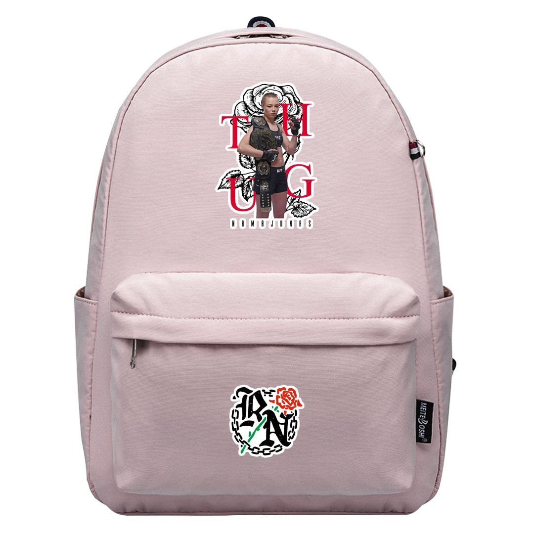 UFC Rose Namajunas Backpack SuperPack - Rose Namajunas Standing With Title Belt Sticker Art