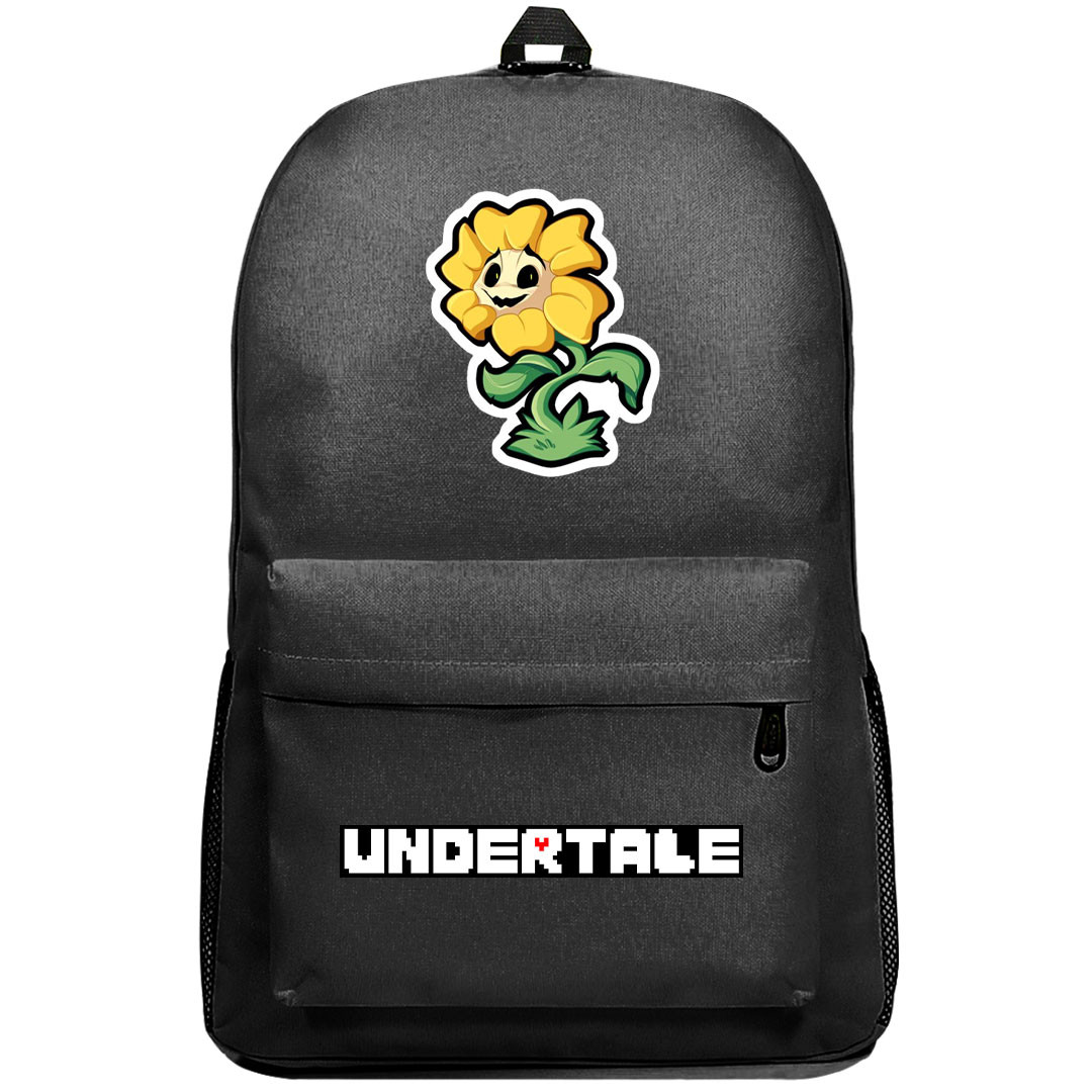 Undertale Flowey Backpack SuperPack - Flowey Laughing Chibi Sticker Art