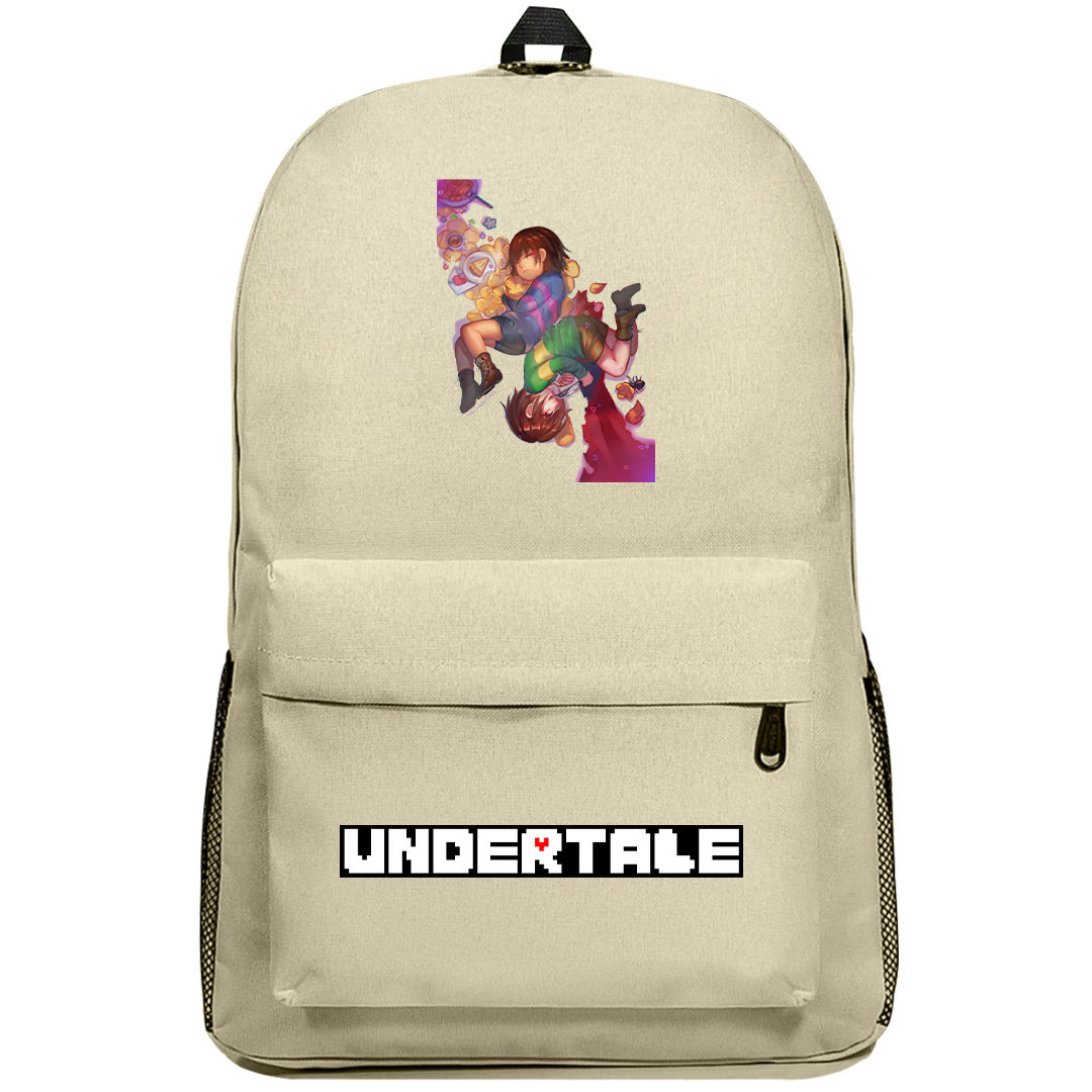 Undertale Backpack SuperPack - Undertale Frisk And Chara Sleeping Illustration