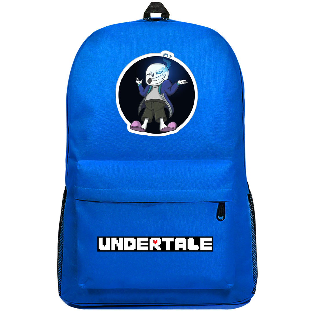 Undertale Sans Backpack SuperPack - Sans Sticker Art Ob Black Background