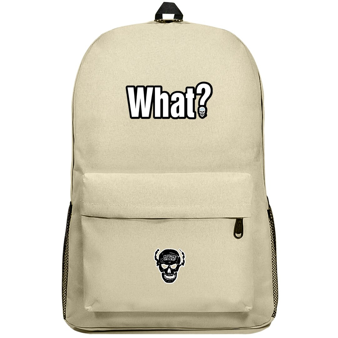 WWE Steve Austin Backpack SuperPack - Steve Austin Stone Cold What Sticker Art