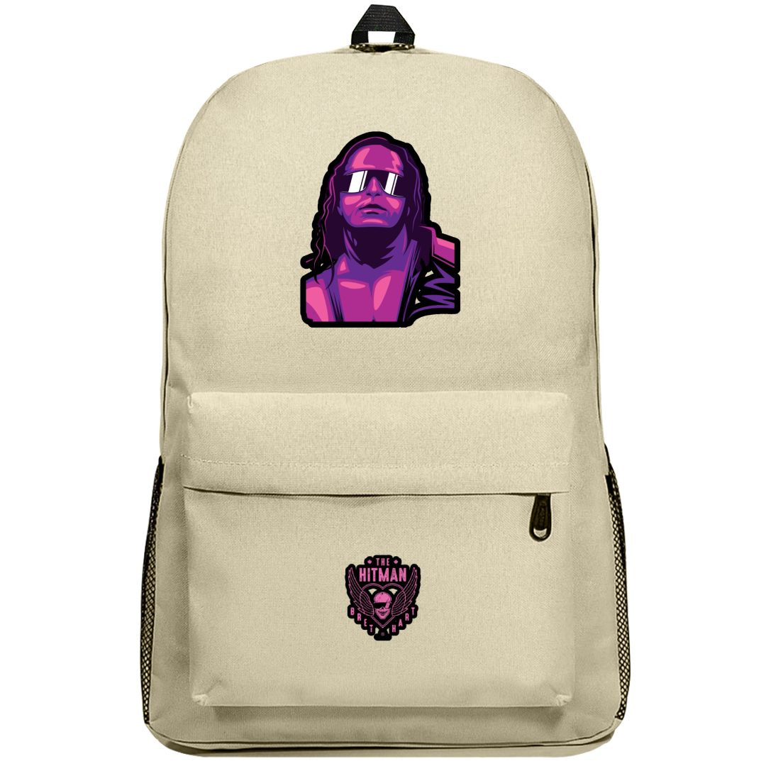 WWE Bret Hart Backpack SuperPack - Bret Hart Wpap Pop Art Purple