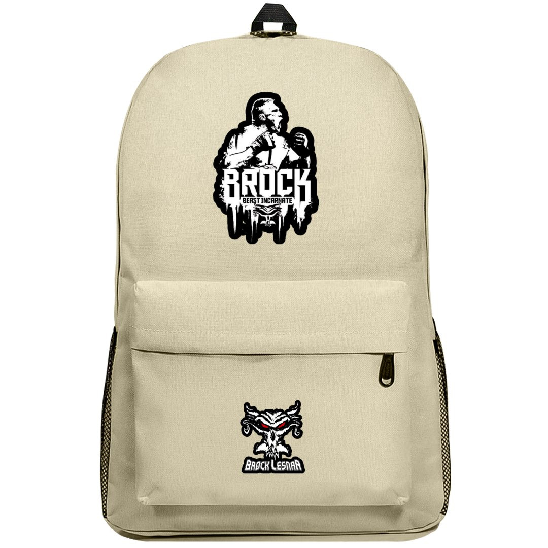 WWE Brock Lesnar Backpack SuperPack - Brock Lesnar Beast Incarnate Sticker Art