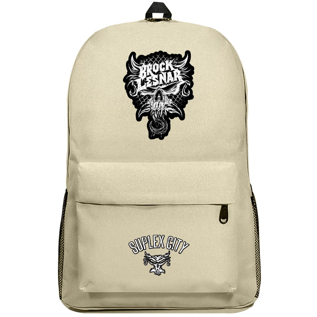 WWE Brock Lesnar Backpack SuperPack - Brock Lesnar Logo Sticker Art