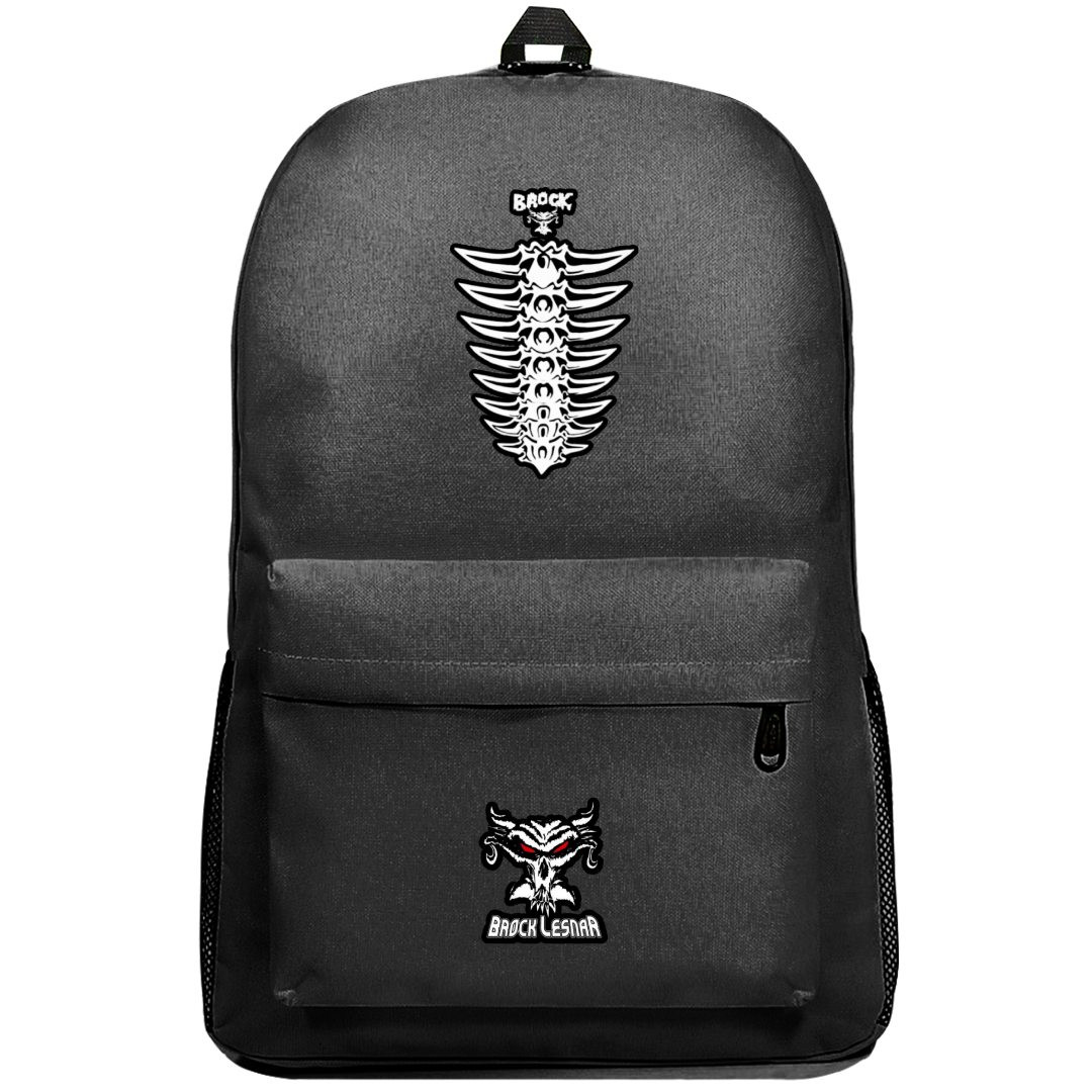 WWE Brock Lesnar Backpack SuperPack - Brock Lesnar Skull Logo Sticker Art