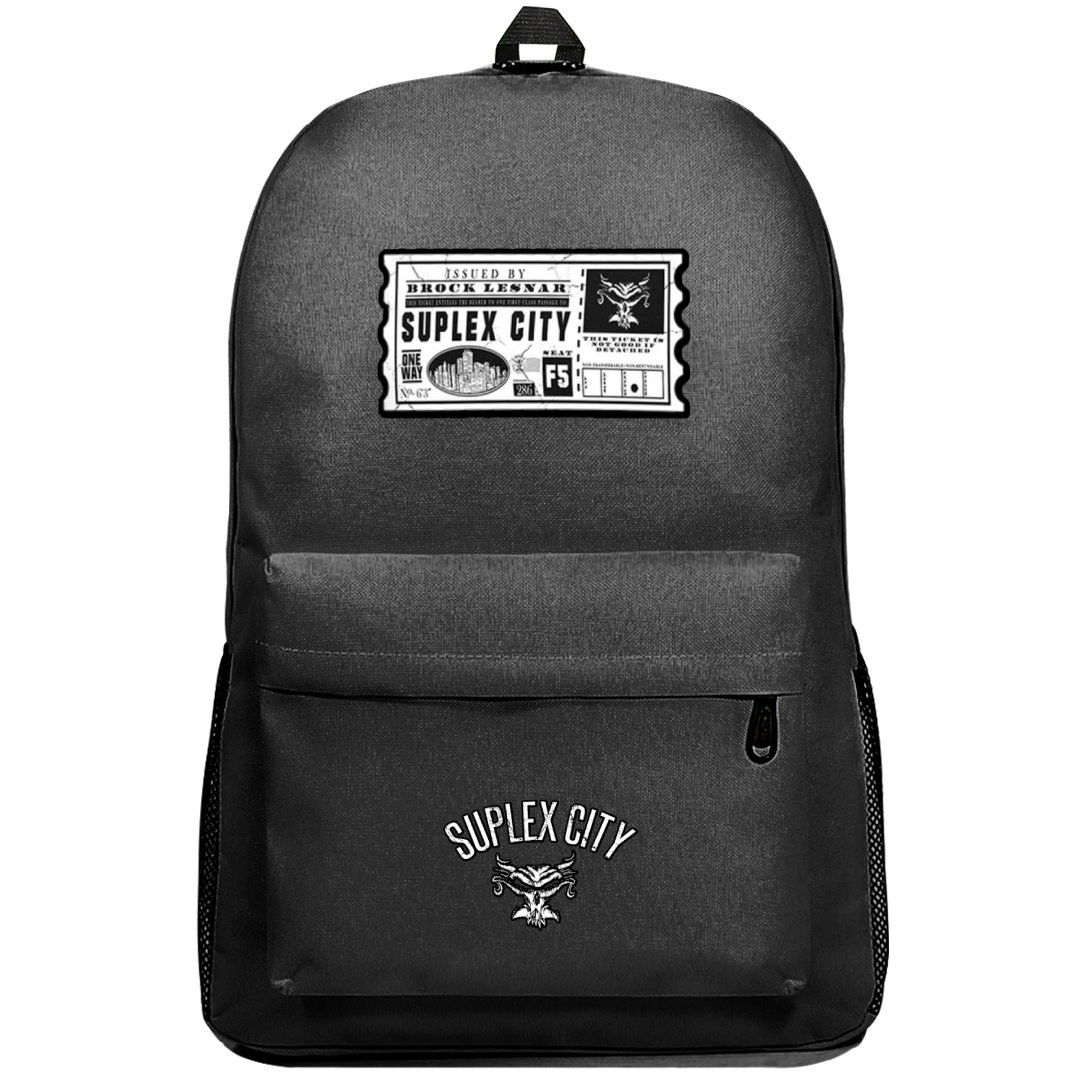 WWE Brock Lesnar Backpack SuperPack - Brock Lesnar Suplex City Logo Cutout Version 1