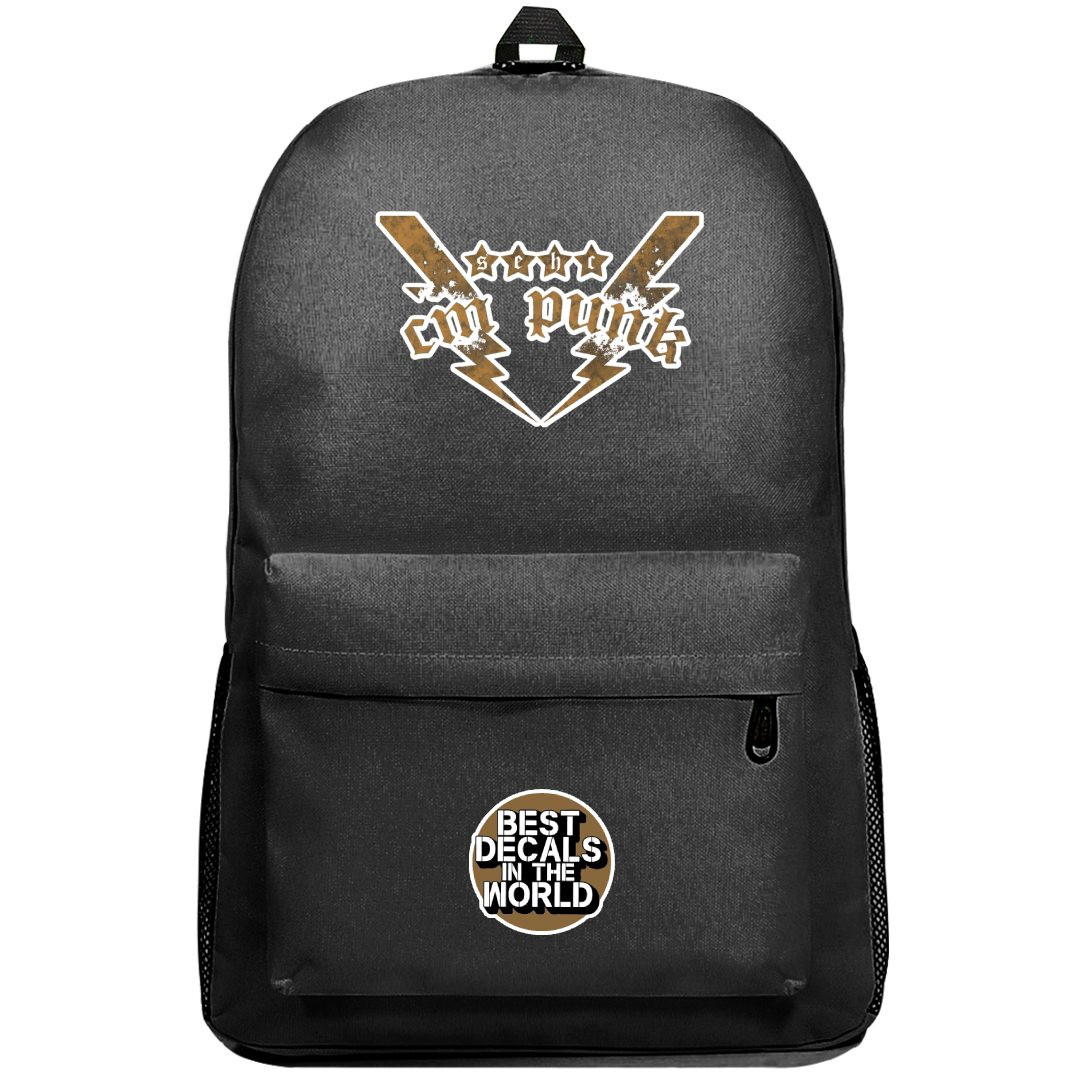 WWE CM Punk Backpack SuperPack - CM Punk SEHC Sticker Art
