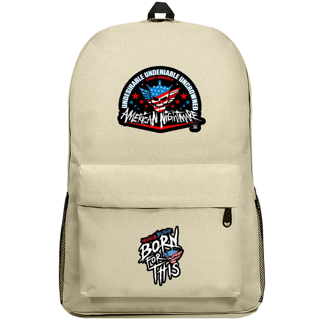 WWE Cody Rhodes Backpack SuperPack - Cody Rhodes American Nightmare Sticker Art