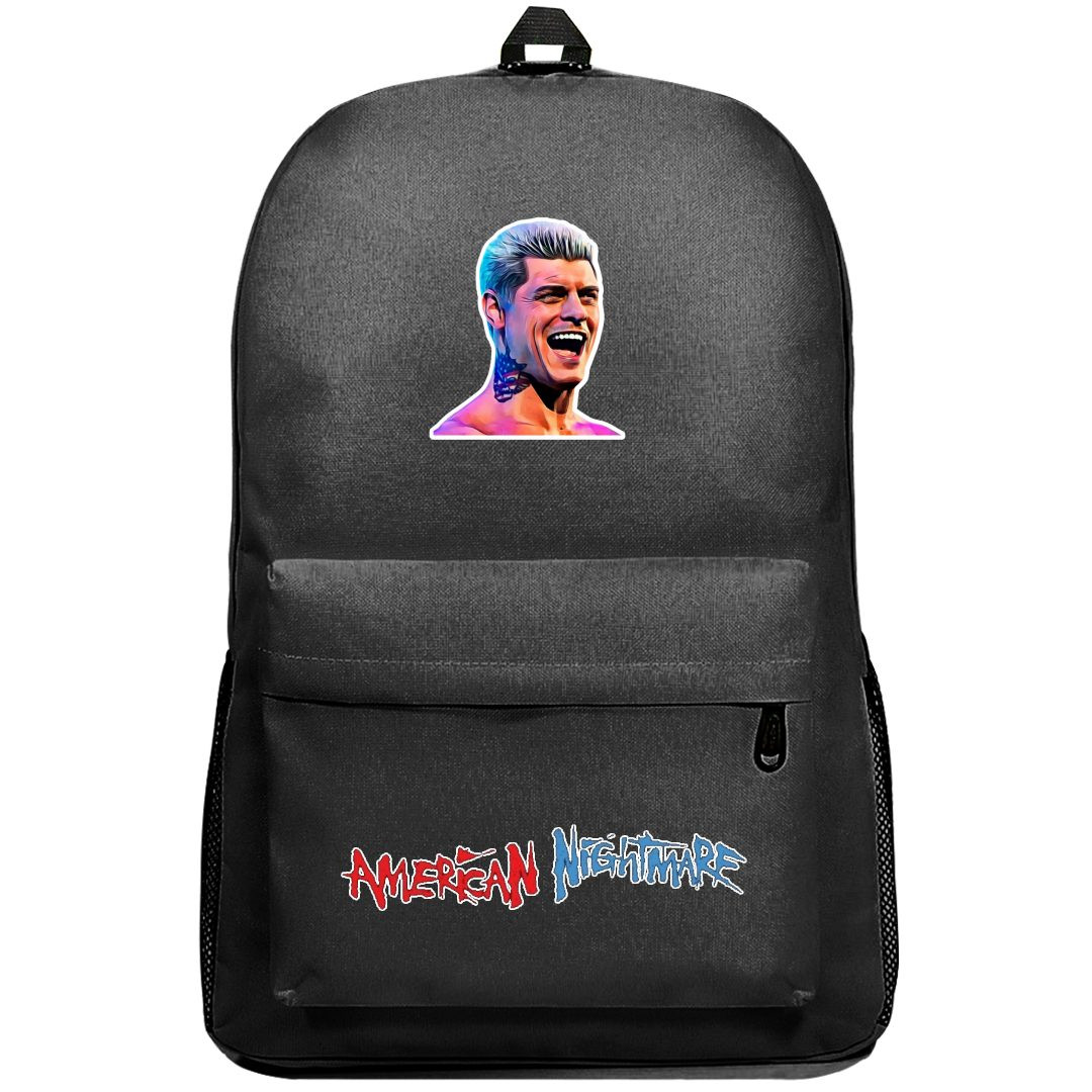 WWE Cody Rhodes Backpack SuperPack - Cody Rhodes Smiling Vector Art